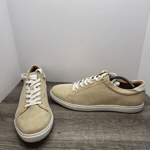 Allen Edmonds CourtSide Sneaker Sand Suede Beige Size 12 D Mens New